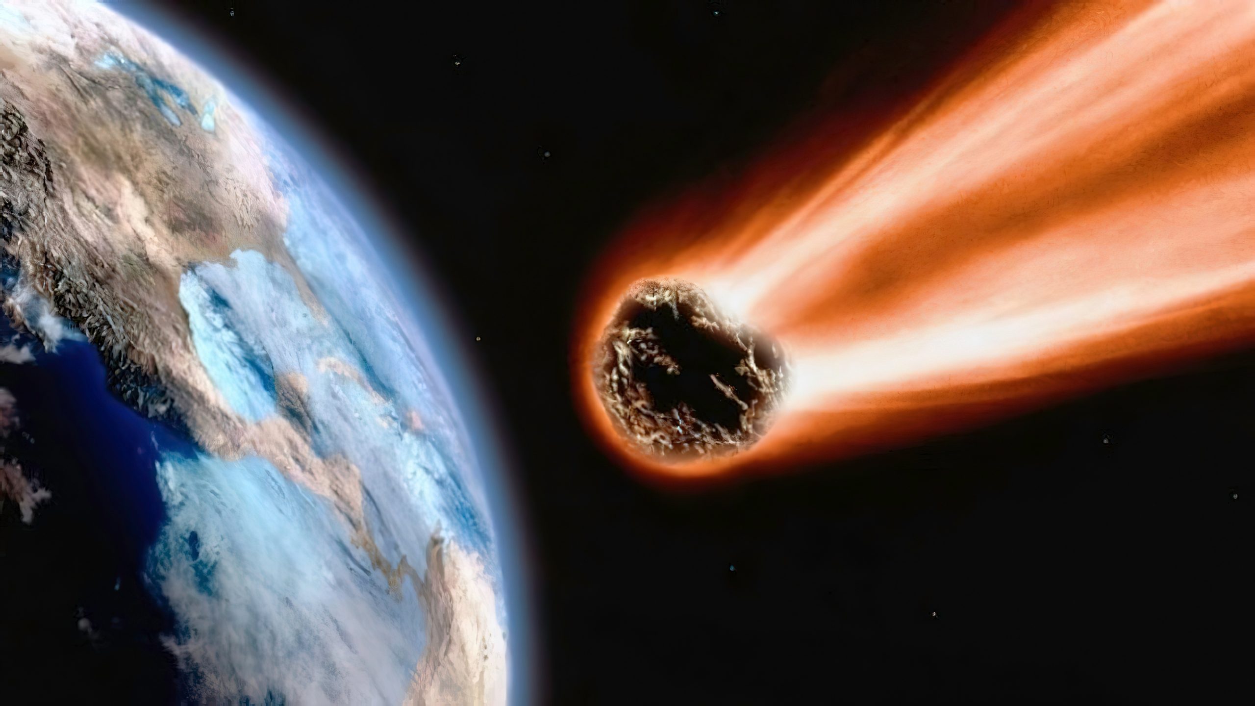 Meteoriit lendab Maa suunas. Foto Pixabay.com/urikyo33